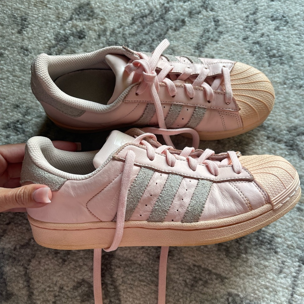Adidas Originals Superstar Sneakers Pink Womens Size 6